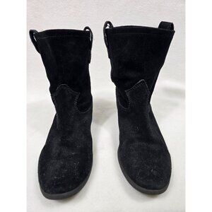 Vince Camuto Boho Cowgirl Black Suede Ankle Boots Size 7.5
